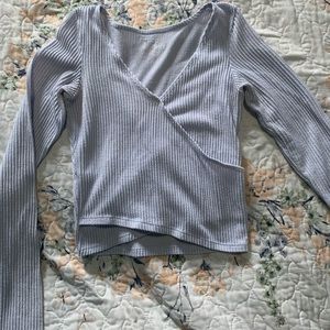 Hollister baby blue long sleeve